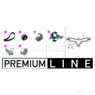 Комплект ремня ГРМ с помпой MAHLE ORIGINAL 9 ZV2Z 1437627483 CPK 130 000P - Изображение 2