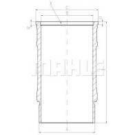 Гильза цилиндра MAHLE ORIGINAL D ICPW 1440655552 001 LW 00143 000