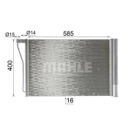 Радиатор кондиционера MAHLE ORIGINAL AC 781 000P BT9EDG C 1440656639 - Изображение 10