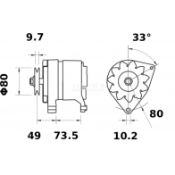 Генератор MAHLE ORIGINAL 11201037 YNY1 S48 1440655696 - Изображение 2