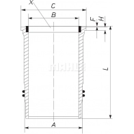 Гильза цилиндра MAHLE ORIGINAL 1424230699 4057635007832 2 260A5 227 LW 00112 000