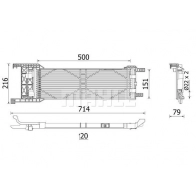 Масляный радиатор АКПП MAHLE ORIGINAL CLC 330 000P 1440656873 ZT DUG3