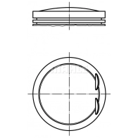 Поршень MAHLE ORIGINAL Mercedes C-Class (W203) 2 Седан 2.0 C 200 Kompressor (2045) 163 л.с. 2000 – 2002 001 PI 00172 002 79F AVVG