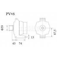 Генератор MAHLE ORIGINAL MG 1087 1440656003 I39 ST9 - Изображение 2