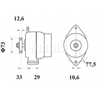 Генератор MAHLE ORIGINAL MG 1153 GDNO 1Q 1440656031 - Изображение 2