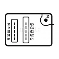 Блок управления свечей накаливания MAHLE ORIGINAL TGF/10-12 MHG 21 7 2473817 1424738724 - Изображение 2