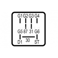 Блок управления свечей накаливания MAHLE ORIGINAL 1424738725 TGV/9-12 7 2473818 MHG 22 - Изображение 2