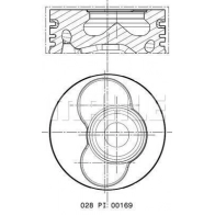 Поршень MAHLE ORIGINAL 4RC GE5 028 PI 00169 001 Volkswagen Transporter (T5) 5 Автобус 2.5 TDi 163 л.с. 2003 – 2009