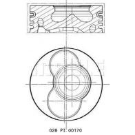 Поршень MAHLE ORIGINAL Volkswagen Transporter (T5) 5 Автобус 2.5 TDi 163 л.с. 2003 – 2009 RV MRI 028 PI 00170 000