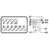 Реле топливного насоса MAHLE ORIGINAL RBCM/27-12 72 473962 1424433392 MR 121