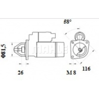 Стартер MAHLE ORIGINAL FS3 T50 1440659686 MS 1085 - Изображение 2
