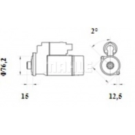 Стартер MAHLE ORIGINAL MS 1092 D SRP9 1440659693 - Изображение 2