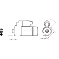 Стартер MAHLE ORIGINAL 127206105 11.139.335 MS 201 11139335 - Изображение 2
