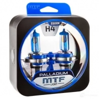 Лампа галогеновая H4 PALLADIUM 5500K 100/90 Вт 12 В 5500K MTF HPA1204S 1439692420 ONK C4Q