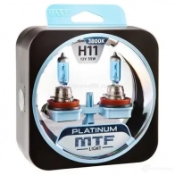 Лампа галогеновая H11 PLATINUM 3800K 55 Вт 12 В 3800K MTF HPL1211 1439692381 R6H KMV