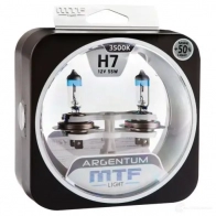 Лампа галогеновая H7 ARGENTUM +50% 3500K 55 Вт 12 В 3500K MTF H5A1207 N9 5I5 1439692443