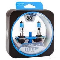 Лампа галогеновая H27W/2 VANADIUM 5000K 27 Вт 12 В 5000K MTF FLJ S943 HVN1281 1439692405