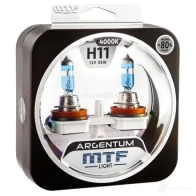 Лампа галогеновая H11 ARGENTUM +80% 4000K 55 Вт 12 В 4000K MTF H8A1211 1439692375 5 LXWXPA