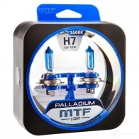 Лампа галогеновая H7 PALLADIUM 5500K 55 Вт 12 В 5500K MTF HPA1207 6 PZD14J 1439692447