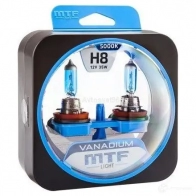 Лампа галогеновая H8 VANADIUM 5000K 35 Вт 12 В 5000K MTF BOTF 1 1439692463 HVN1208