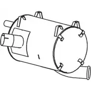 Средний / конечный глушитель ОГ DINEX EF6KGDA 51346 1936474 H1KZS 5