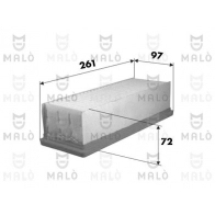 Воздушный фильтр MALO 6ZZ RRF Renault Logan 1 (LS, KS) 2004 – 2012 1500664