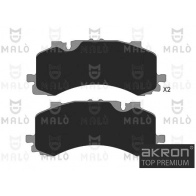 Тормозные колодки дисковые, комплект MALO 1051375 2U 3AJ Volkswagen Touareg (CR7) 3 2019 – 2020