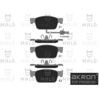Тормозные колодки дисковые, комплект MALO 9 6MG2 1440913241 1051376