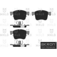 Тормозные колодки дисковые, комплект MALO 1440913254 1051389 F 6V50