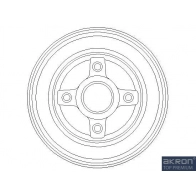 Тормозной барабан MALO Opel Corsa (C) 3 Хэтчбек 1.3 CDTI (F08. F68) 70 л.с. 2003 – 2009 1120048 4NH 4C