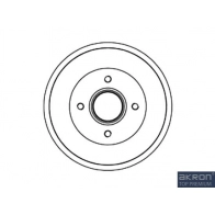 Тормозной барабан MALO Nissan Kubistar (X76) 1 2003 – 2008 U07 V7 1120060