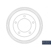 Тормозной барабан MALO 26IL 4 1120091 Ford