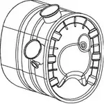 Резонатор DINEX 66342 Volvo S80 1 (184) Седан 2.8 T6 272 л.с. 1998 – 2001 VW K7EJ0 X2O7A