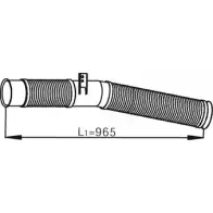 Выхлопная труба глушителя DINEX 1938535 YT KC3 OLFA74D 68086