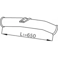 Выхлопная труба глушителя DINEX 68256 WNRP20U YGR1 FG4 1938650