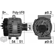 Генератор ERA 209148 2 4OBG Opel Astra (J) 4 Седан 3UMQCM