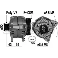 Генератор ERA Q269P25 6POL1 6 Renault Laguna (BG) 2 Хэтчбек 2.0 16V (BG1Y) 204 л.с. 2005 – 2007 209404