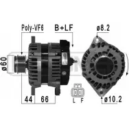 Генератор ERA B ZPK3M 210945 Opel Astra (H) 3 Хэтчбек 1.7 CDTI (L48) 110 л.с. 2007 – 2014