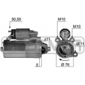 Стартер ERA 220407 5QZ VN2I Ford Focus 1 Хэтчбек 2.0 16V 131 л.с. 1998 – 2004