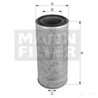 Воздушный фильтр MANN-FILTER c24430 AK 3V6 64537 4011558364908