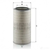 Воздушный фильтр MANN-FILTER P0 JU7 4011558367602 c28950 64910