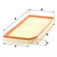 Воздушный фильтр MANN-FILTER 65438 0CU JM4D 4011558028039 c41002 - Изображение 6