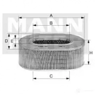 Воздушный фильтр MANN-FILTER 65341 M5W2 XB c3534 4011558171902