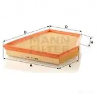 Воздушный фильтр MANN-FILTER c31143 65143 4011558362300 2V7 19L - Изображение 5