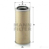Воздушный фильтр MANN-FILTER 4011558377809 E7PIV D c151654 64115