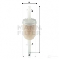 Топливный фильтр MANN-FILTER N0M4E EX 4011558900120 67877 wk312(10) - Изображение 4