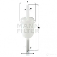 Топливный фильтр MANN-FILTER wk314(10) Z B1J09 4011558907914 67882 - Изображение 6