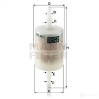 Топливный фильтр MANN-FILTER wk421 2E6G OR 4011558930103 67898 - Изображение 6