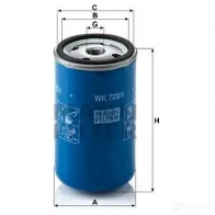 Топливный фильтр MANN-FILTER wk7231 O7EA SK 68066 4011558905101 - Изображение 6
