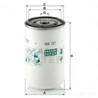 Топливный фильтр MANN-FILTER 68077 wk727 HMJ B8 4011558904104 - Изображение 5
